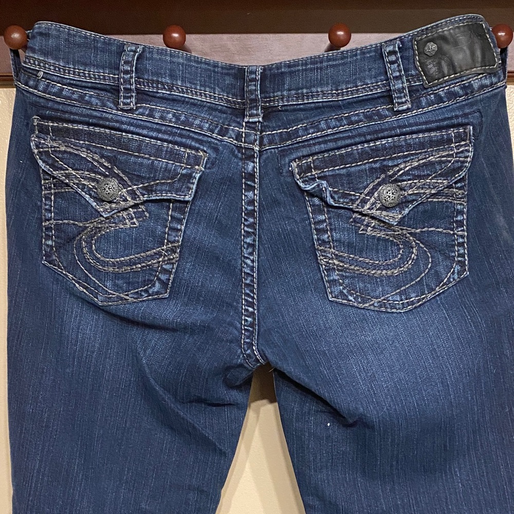 Silver Jeans Women's Boot Cut in Dark Blue - Picture 8 of 12